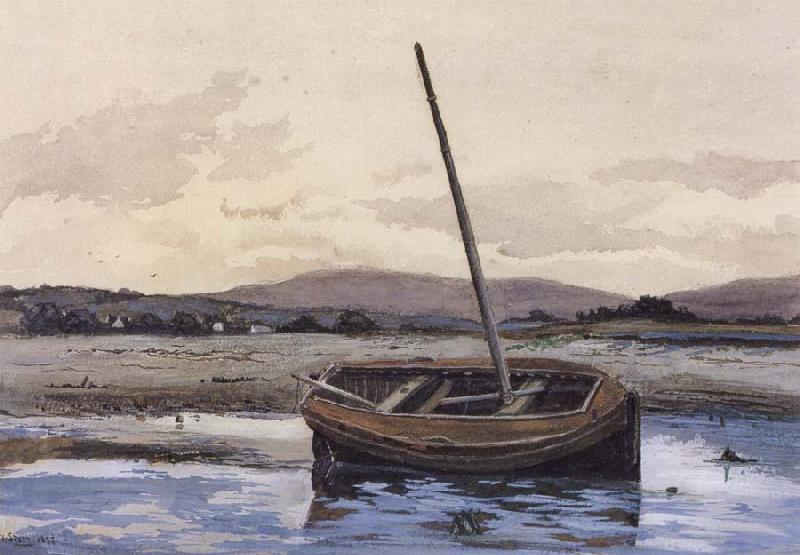 William Stott of Oldham Boat at Low Tide